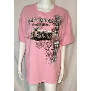 Soft Pink Harley Ride Tee - Size L
